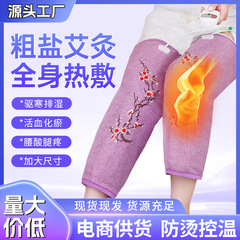 电加热艾草海盐发热护膝理疗膝盖关节海盐热敷家用多功能保暖神器