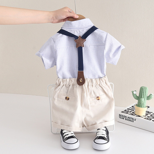 Primary and secondary school uniforms, summer kindergarten uniforms, children's class uniforms, men's and women's shirts, clothes suits, short-sleeved two-piece sets