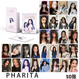 PHARITA小卡 盒装50张 57x86mm BABYMONSTER镭射Lomo卡片明信片