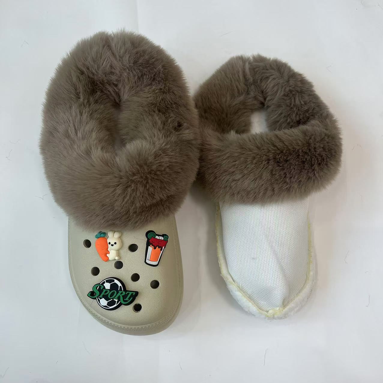 Forro de zapatos con agujeros más forro de terciopelo para hombres y mujeres