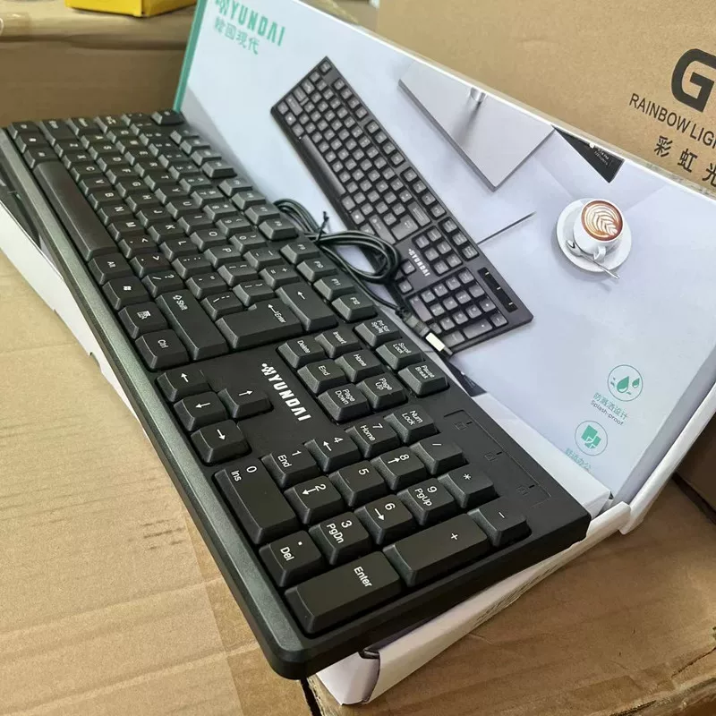 Modern set, laptop for office, handheld universal keyboard, business version