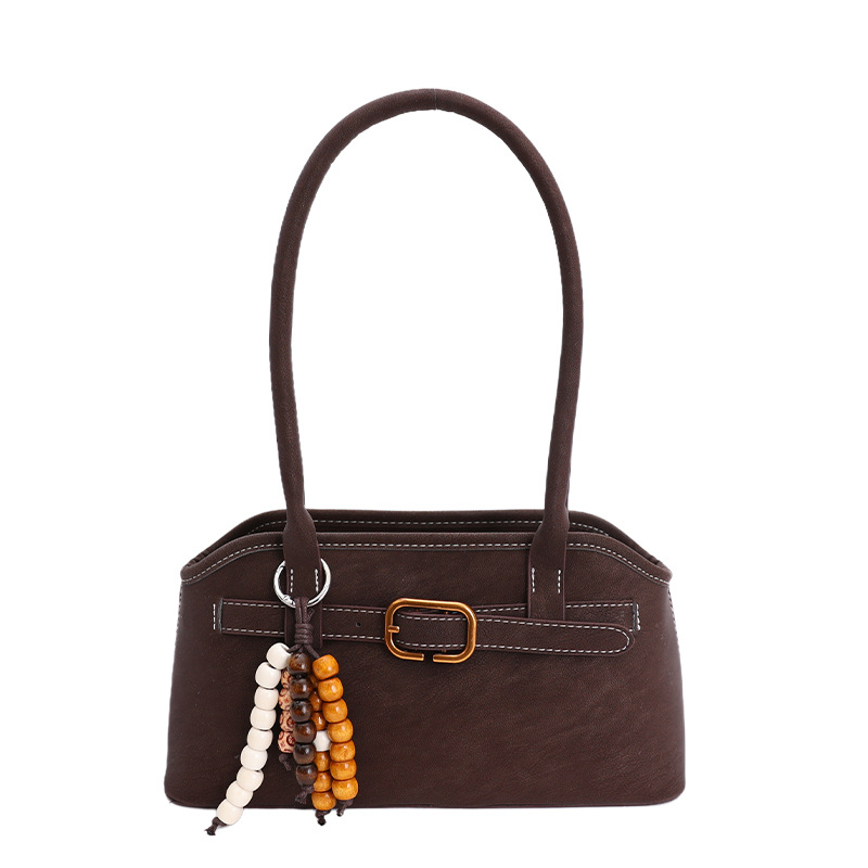 Niche Retro Hand-held Shell For Women, 2025 Winter New Model, High-quality, Stylish, Simple Shoulder And Underarm Bag_voghion.com