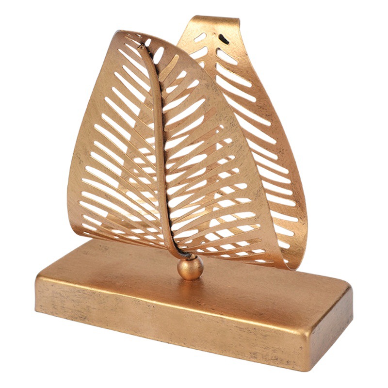 Artesanía creativa titular de tejido restaurante escritorio vertical de almacenamiento de hierro rack Cafe vintage servilleta titular