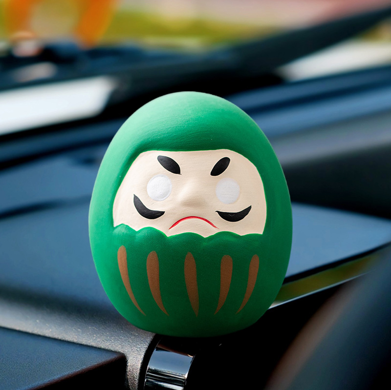 絵画ダルマ ハードカバー 日本の浅草の祝福と願いの小さなダルマの装飾品 車のインテリアのマスコット