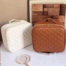 专业化妆师跟妆化妆箱带镜子LED灯桌面化妆品收纳包化妆包大容量