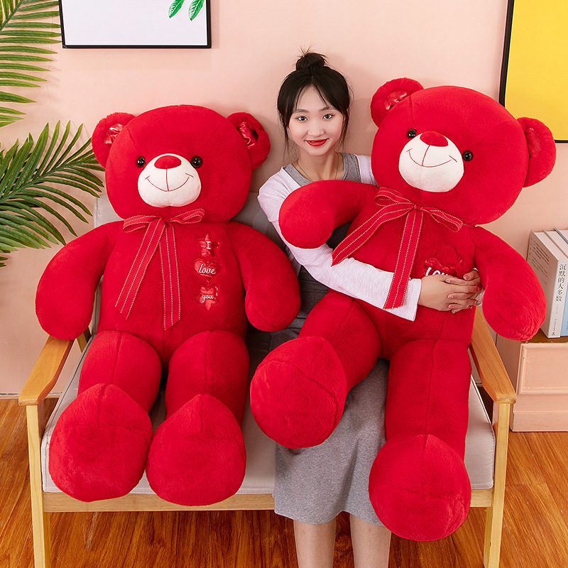 Wedding Company Big Bear Plush Toy Pillow Design Gift Company Teddy Bear Hug Sleeping Pillow Clip Leg