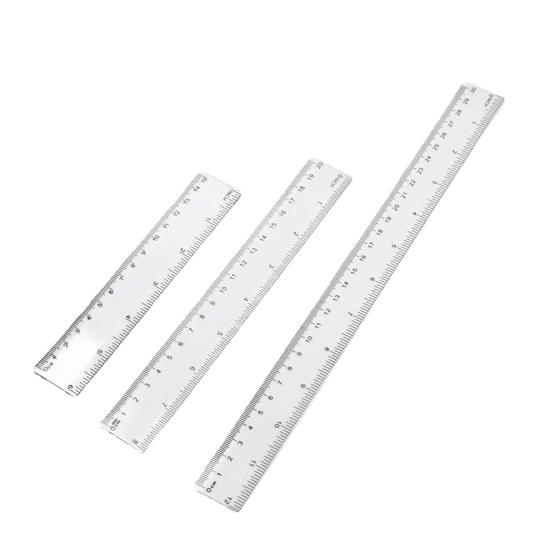 Binbin papelería nuevo conjunto de cuatro piezas traje de regla + 2 versión de triángulo + transportador conjunto de regla de plástico para estudiantes