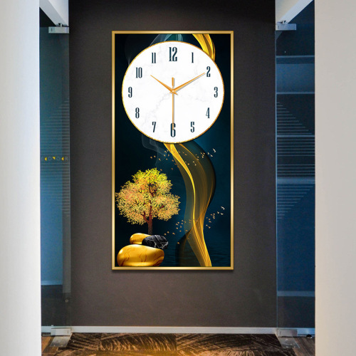 [30*60] Porch decorative painting living room sofa background wall dining room bedroom vertical hanging painting wall clock living room