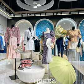 MU香港轻奢设计师品牌夏季连衣裙撤柜女装尾货一手货源批发供应链