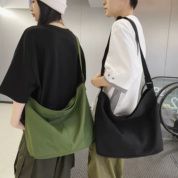 Factory Direct Sales, Exclusive Custom-Made Single-Shoulder Bag, Double-Shoulder Bag, Travel Bag, Solid Color Leather Film Waterproof Men's Bag, Trendy Outdoor Bag