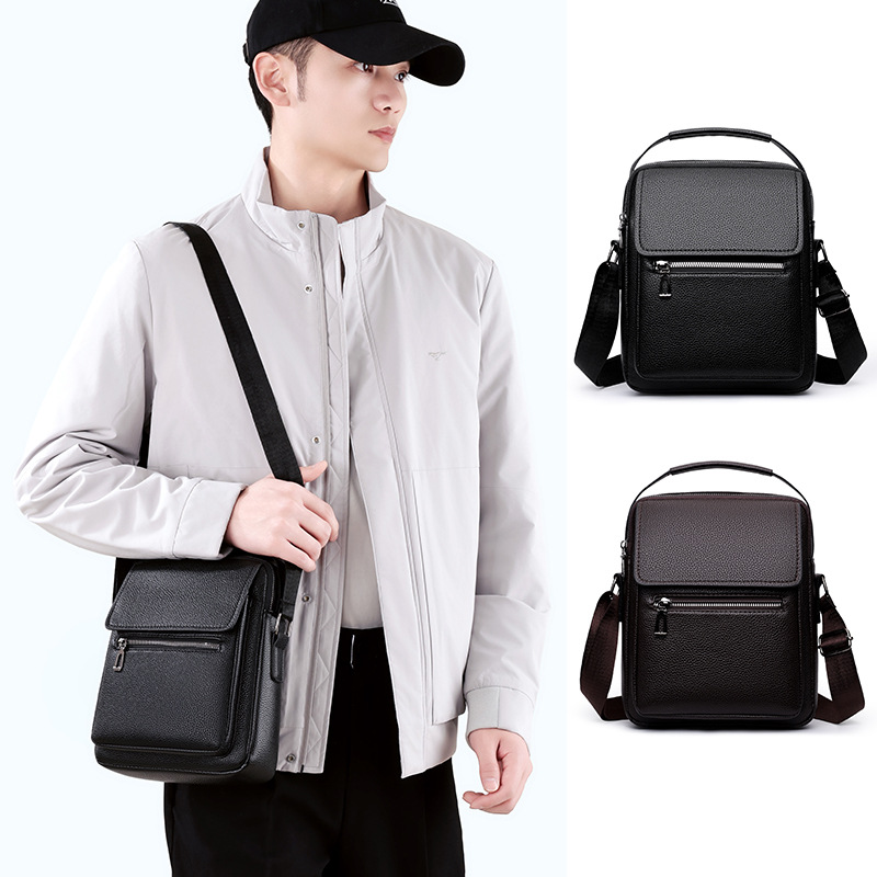 Nuevo paquete de hombro de negocios de gran capacidad transfronteriza para hombres, bolso casual de estilo de moda, bolso de correo portátil