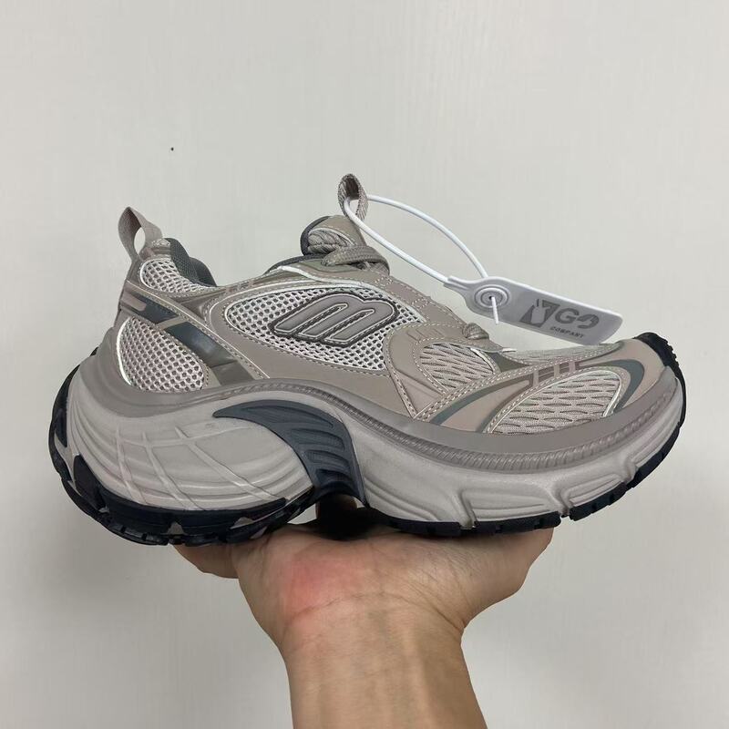 Putian Pure Original Fashion Balenciaga 12Th Generation Thick-Soled Dad Shoes Retro Height-Increasing Breathable Unisex Casual Sports Shoes
