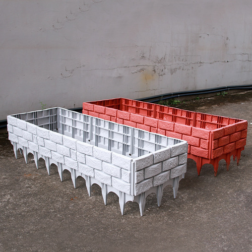 Garden fence greening belt plastic simulation fence villa courtyard vegetable fence garden soil retaining free splicing