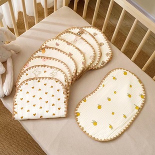 Baby Pillow Type a Cloud Pillow Pure Cotton Gauze Soft Baby and Kidsren's Products Shaped Pillow Anti-Vomiting Wholesale