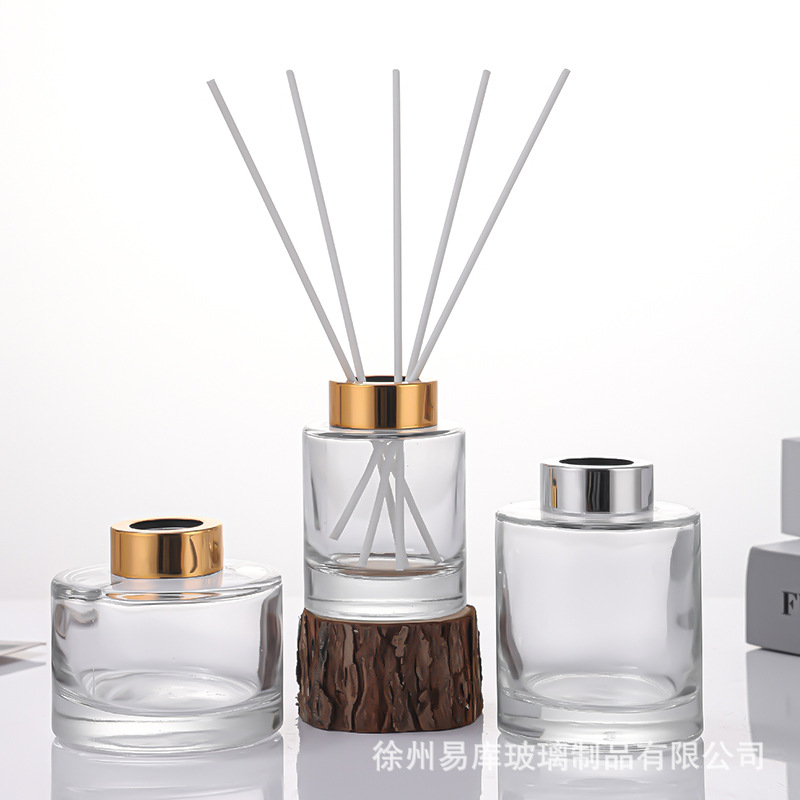 Botella cilíndrica gran boca botella de vino ancestral Marlon transparente 150ml botella vacía de vidrio de alto valor facial expandir el aroma