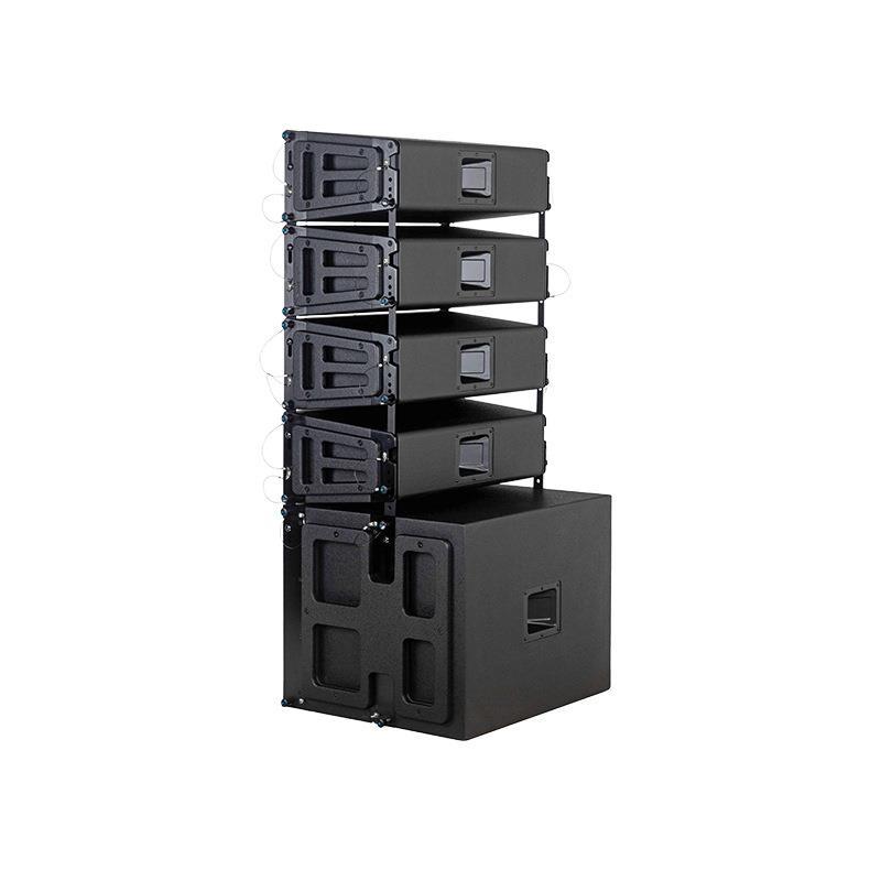 Altavoces de matriz de líneas grandes, doble de 8 pulgadas, doble 10, a prueba de agua, alta potencia, rendimiento al aire libre remoto, juego de audio de escenario profesional