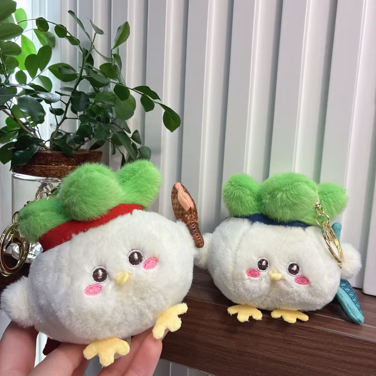 Wuhan Cultural and Creative Garlic Bird Wholesale Sound Doll Children's Stuffed Toy Can Make Sounds Bird Doll Pendant Gift