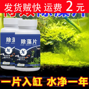 Fish Tank Algae Removal Tablets, Green Algae and Moss Removal, Fish Tank Removal of Green Water, Brown Algae, Filamentous Algae, Black Algae, Scale, Clear Water
