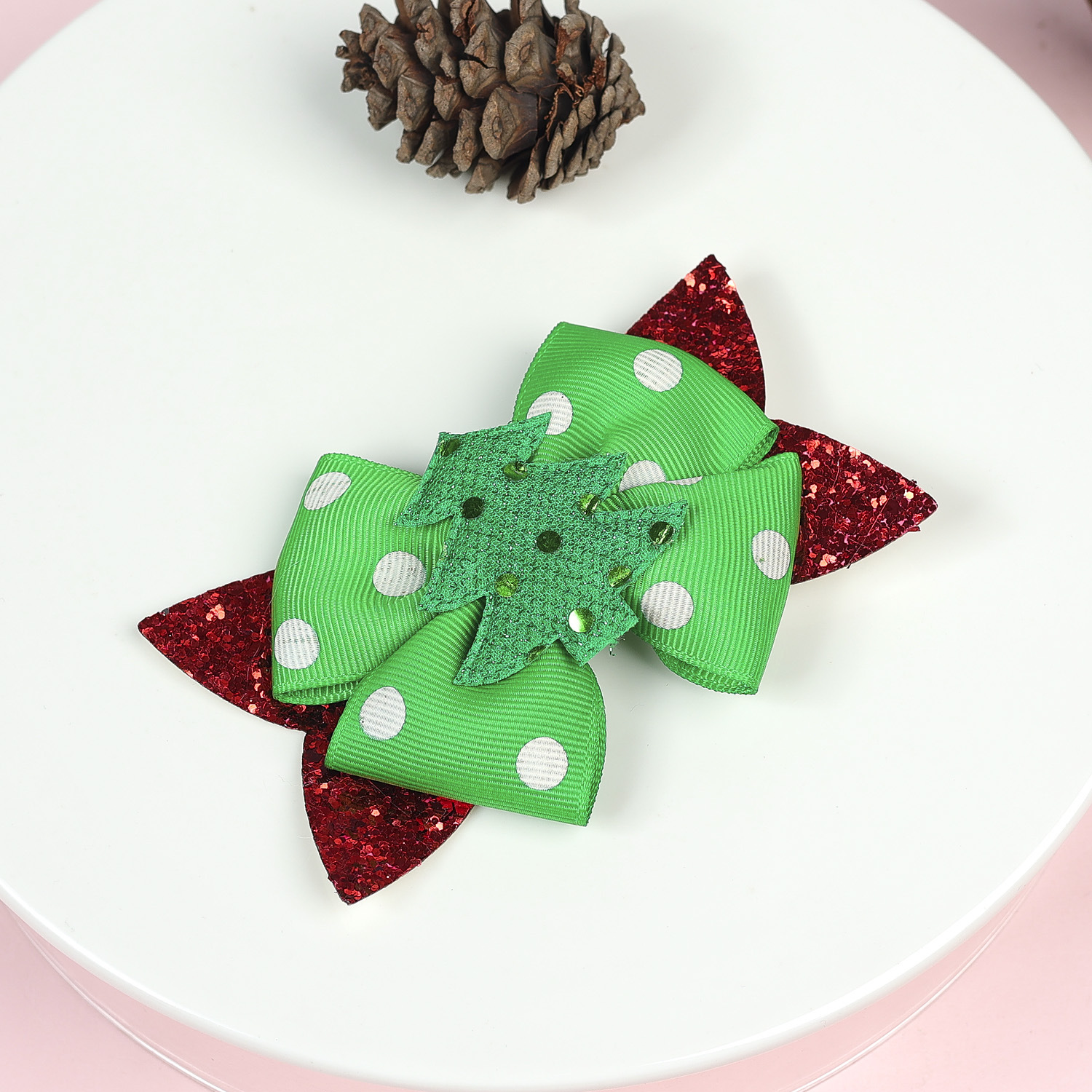 Festival Occasion Ribbon Material Christmas Cute Christmas Tree Snowflake Elk Ribbon Festival Party Supplies Party Accessories Any Match Assortment Pack