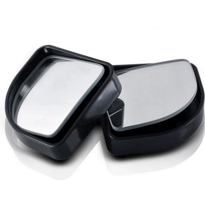 3R Mirror Blind Spot Mirror No Blind Spot Auxiliary Large Vision Wide Angle Mirror Rear View Mirror Fan-shaped Rear View Mirror Black/silver (Car mirror)