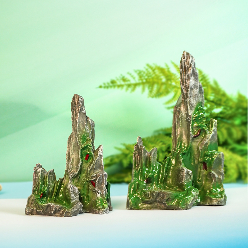 Especializado transfronterizo para simulación de pequeñas rocallas, decoración de paisajismo de peceras, decoración de mesa de comedor china de hotel, decoración de plataforma giratoria, paisaje de acuario