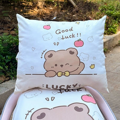 Electric car rear backrest Electric Scooter Seat Backrest Cover - backrest-lumbar-cushion-lucky-bear-3429cm-transparent