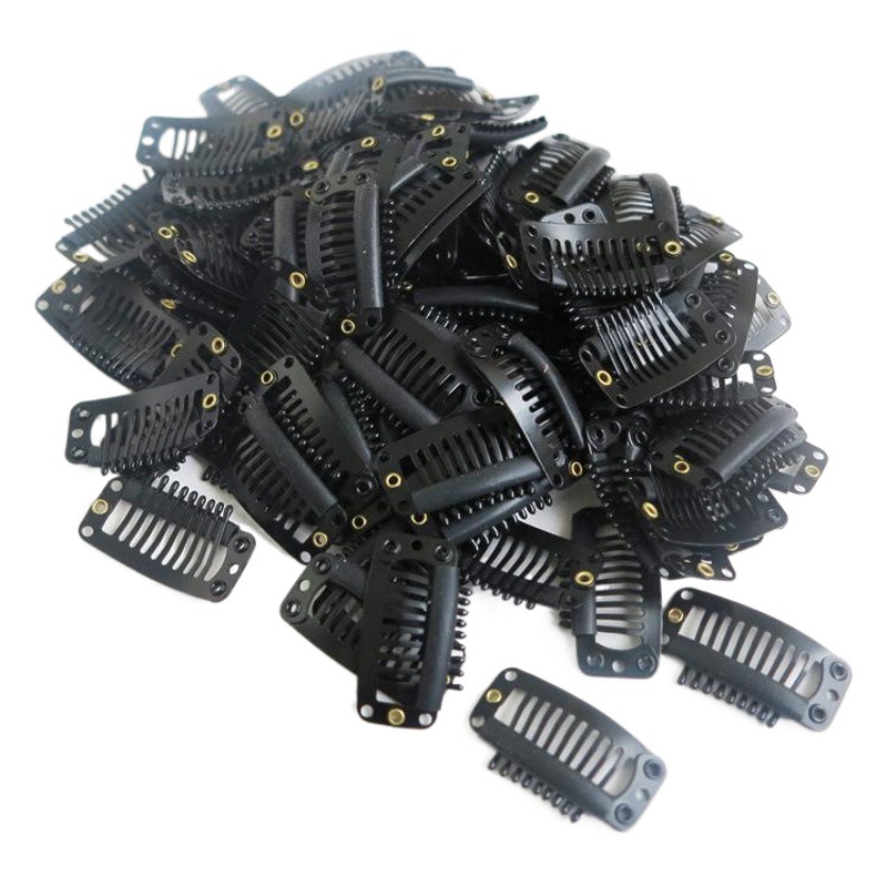 Stainless Steel Wig Clips Type 9-Tooth Hair Extension Clips 3.2mm Hairdressing Bb Clips Hair Clips