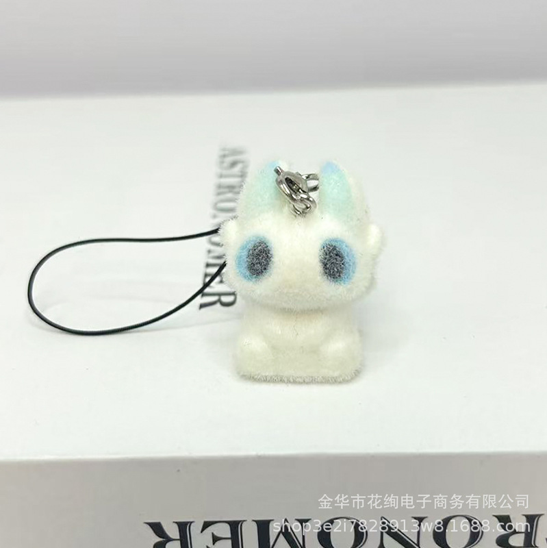 新款植绒无牙仔挂件 diy手工制作钥匙扣包包饰品材料树脂挂件吊饰|undefined