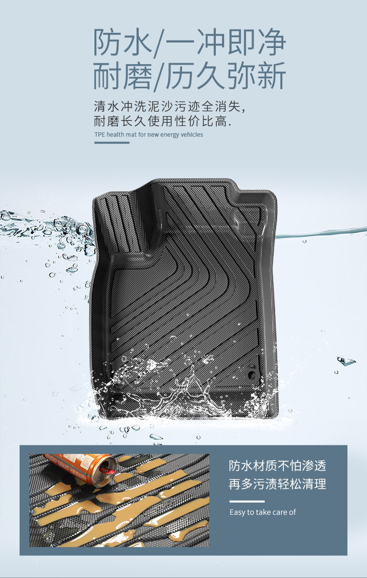 Suitable for 23 Honda Accord Car Floor Mats, Fully Environmentally Friendly Floor Mats, Special Tpe Floor Mats, Trunk Mats