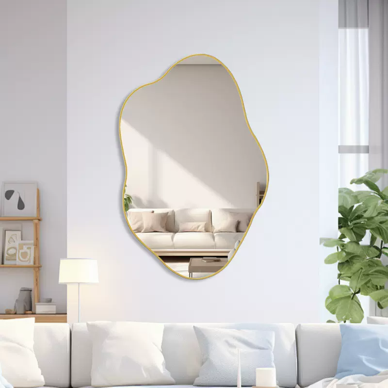 镜子异形挂墙穿衣镜卧室试衣镜家用浴室镜壁挂式化妆镜宿舍悬挂镜