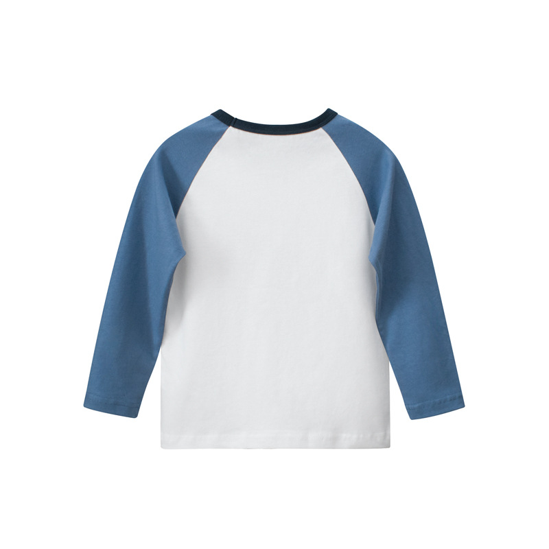 27 niños ropa de niños de comercio exterior Camiseta de manga larga para niños 2023 otoño nueva camisa de fondo para niños ropa de bebé al por mayor