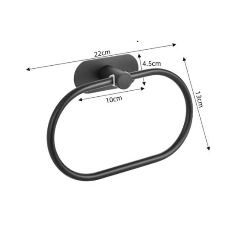 타원형 타월링 [블랙]