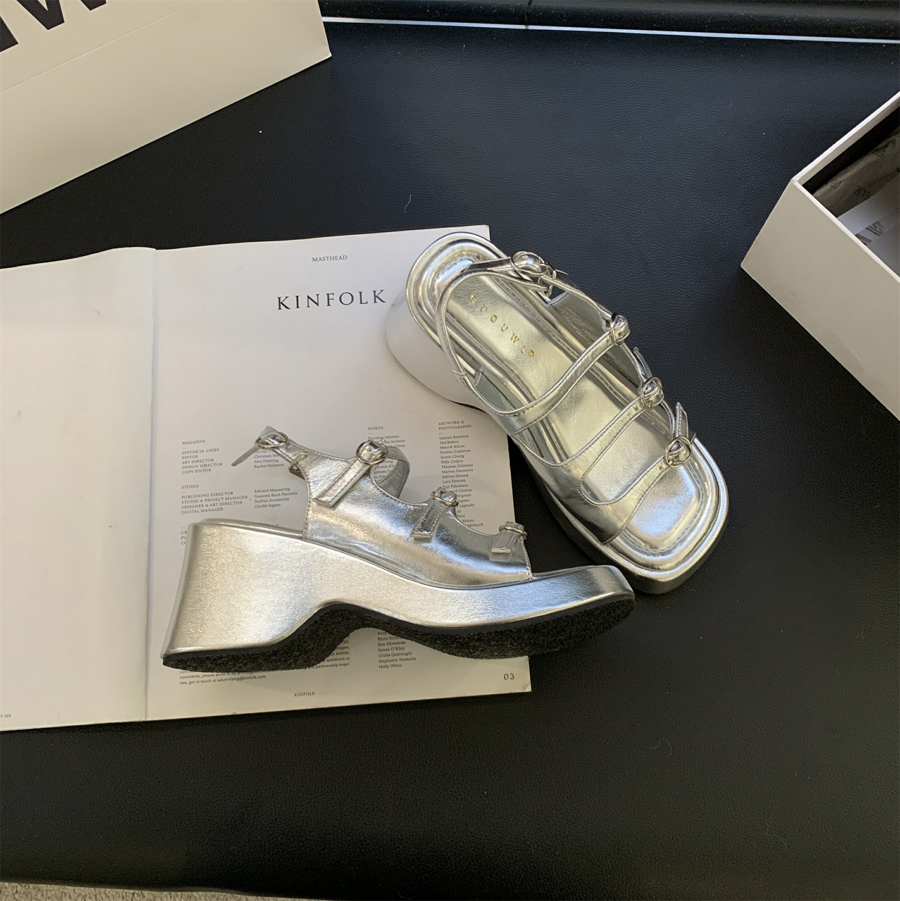 Platform Sandals For Women With High Heel And Buckle Strap_voghion.com