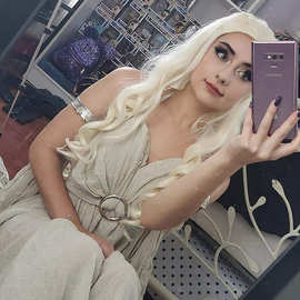 冰与火之歌 卡丽西皇后cos假发 Khaleesi wig 2022万圣节新款假发