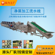 净菜清洗加工生产线 蔬菜水果清洗加工流水线 土豆丝葱段加工设备