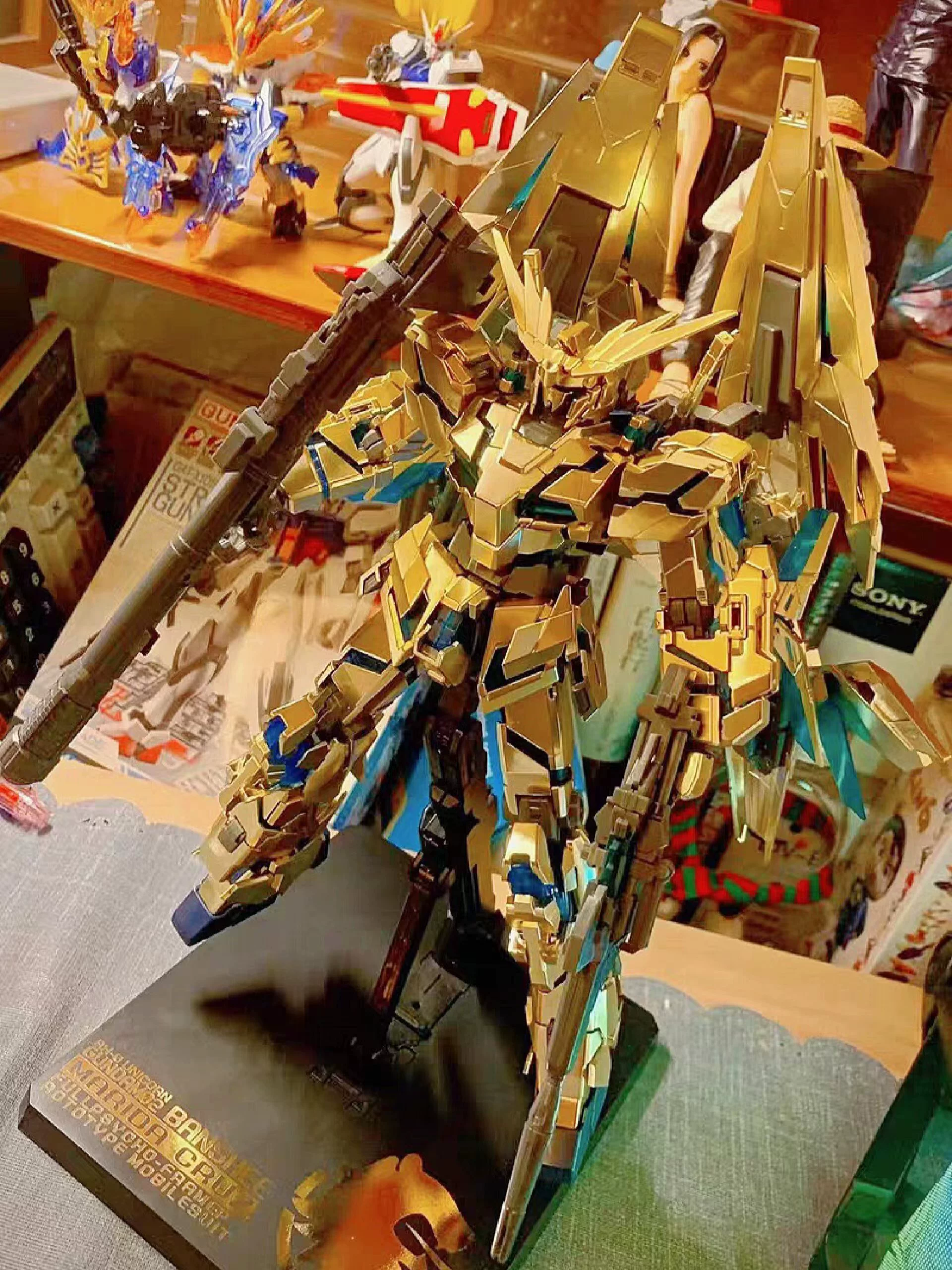 Модифицированный мех Three Kingdoms Bai Qi Cao Ren Ao Bing Gundam Blind Blind MG Destiny Seven Sword Flying Wing Boys Dotted Toys