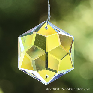48 six-pointed star David star snowflake crystal glass prism rainbow made lucky pendant Garden hanging decoration