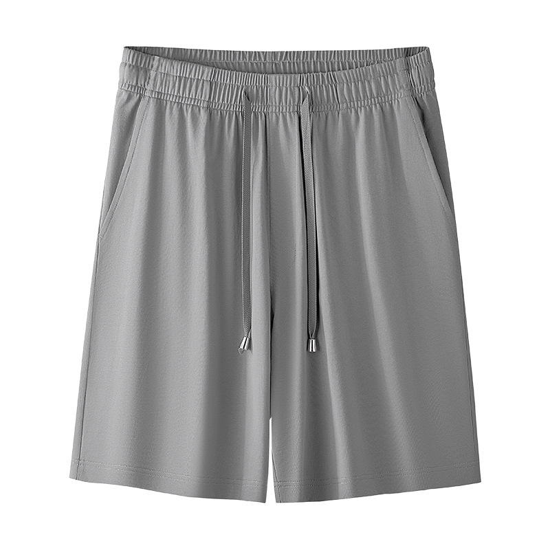 [Algodón suave] Primavera y verano nuevos pijamas de algodón, pantalones casuales para hombres, pantalones cortos de color sólido, pantalones deportivos para el hogar