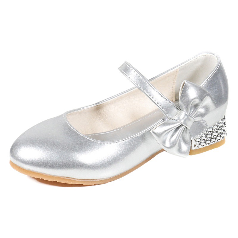 Los niños de tacones altos princesa zapatos individuales Zapatos de vestir Zapatos de rendimiento zapatos de cristal de los niños niña 2023 Nuevo