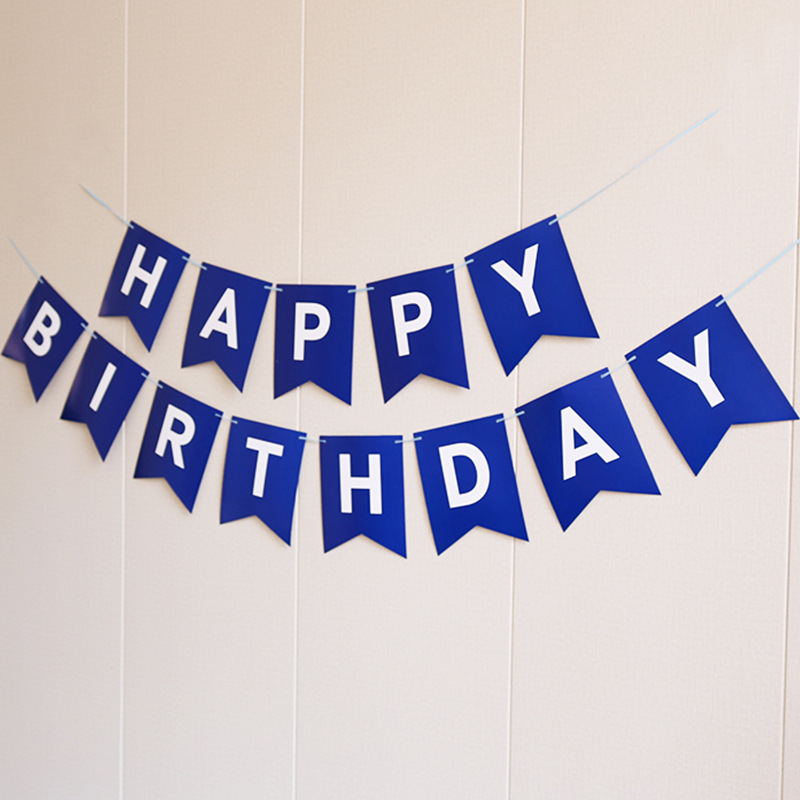 16*20cm cola de pez de cumpleaños azul real