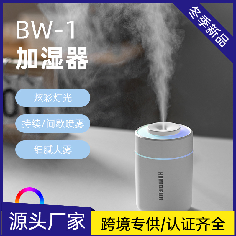 Mini Humidificador de Aire Ultrasónico Silencioso con Luz LED para Automóvil y Hogar
