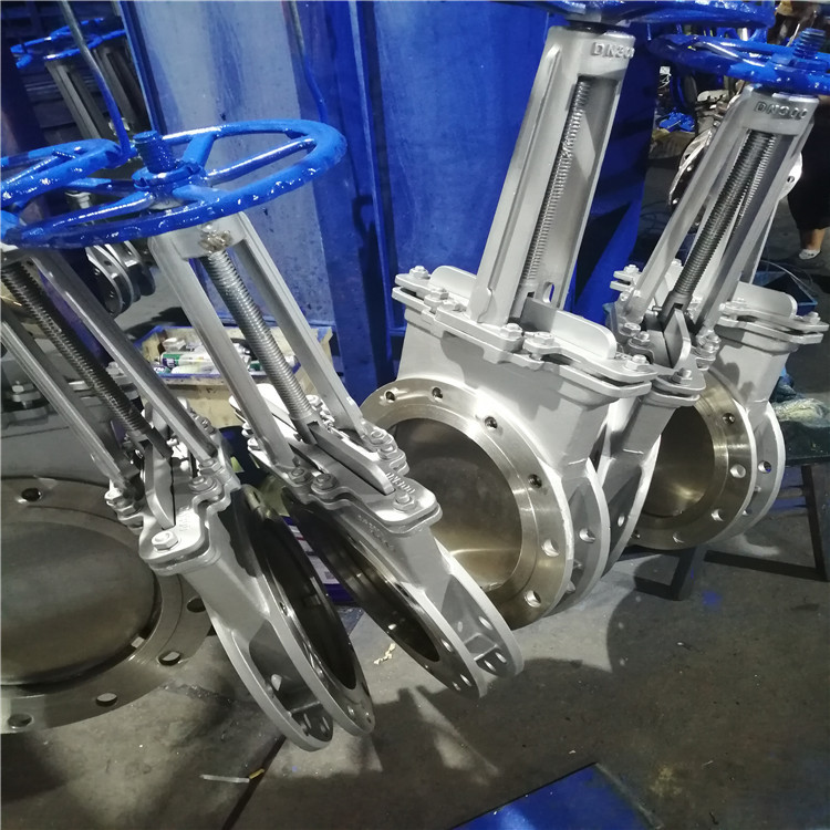不锈钢圆形 梅花型刀闸阀 PZ573W-10P PZ73W-10P 纸浆 矿浆插板阀