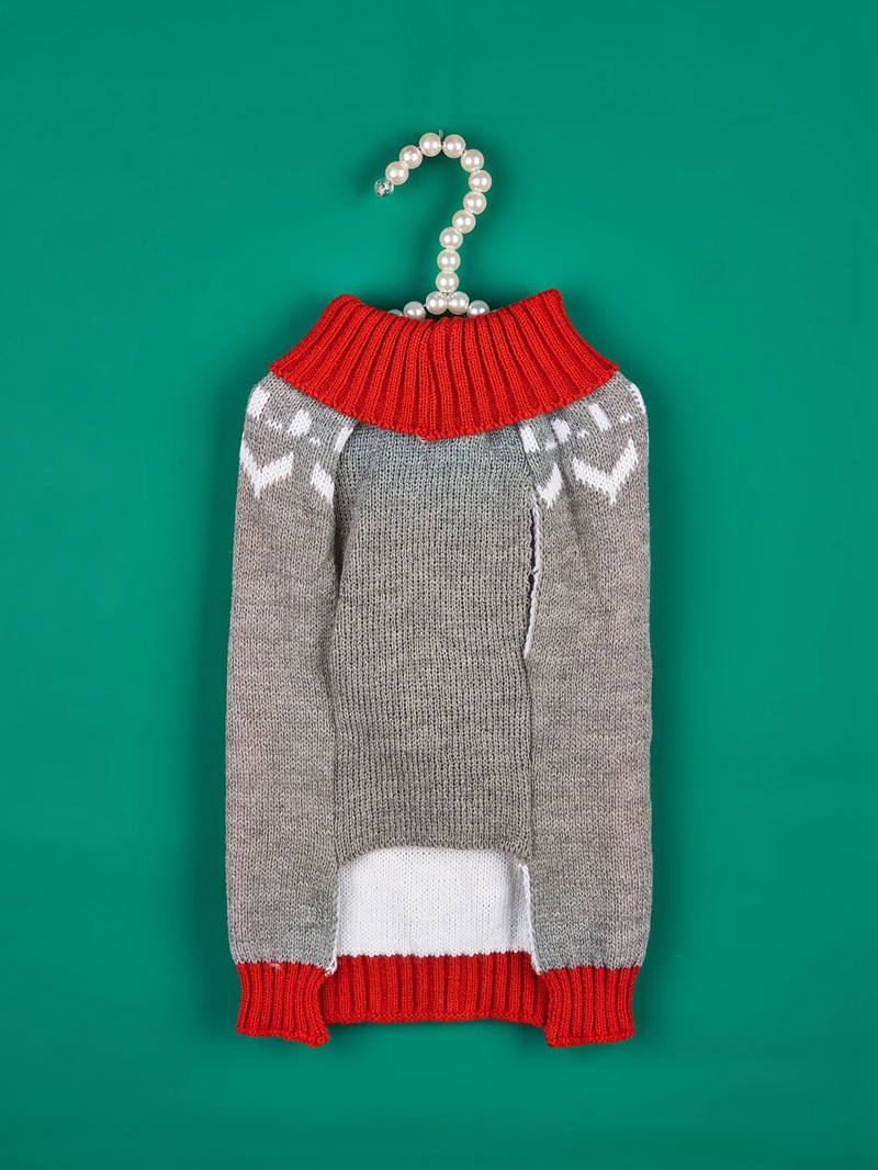 Weihnachtspullover für Haustiere, Weihnachtsbaum, Schneeflocke, Haustier_voghion.com