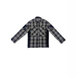 格子衫定制纯棉衬衫工作服作训服定制耐磨耐脏工装定制 派登服饰