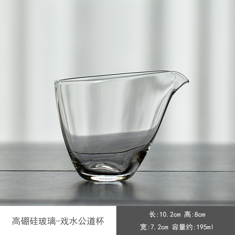 Vidrio de borosilicato-gota de agua taza justa
