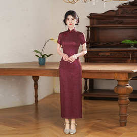 2026新款夏季高端旗袍婚宴礼服日常可穿高级感开衩国风显瘦连衣裙