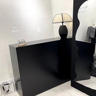 Clothing Store Simple Bar Counter Painted Cash Register Beauty Salon Company Reception Desk Front Desk Women's Clothing Store Small Cp