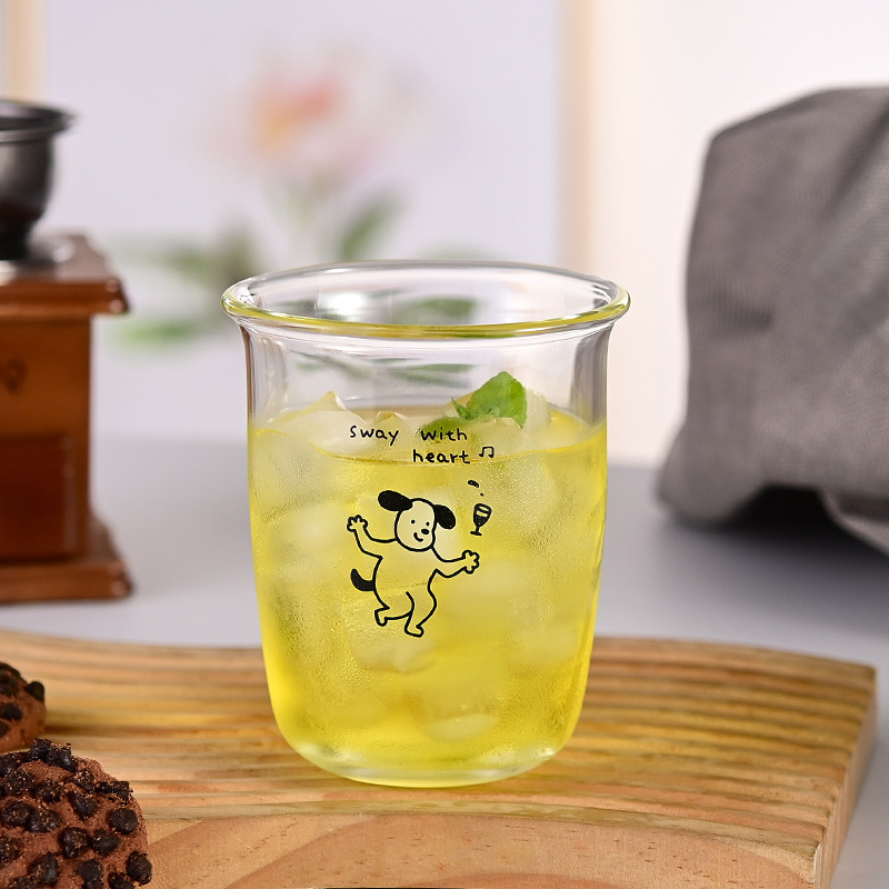 透明高硼硅玻璃杯高颜值美式拿铁手冲咖啡杯子创意原创可爱小狗猫|undefined