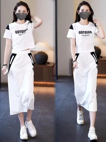 Cross-border sports suit women's 2026 summer new style fashionable small fashionable skirt two-piece set