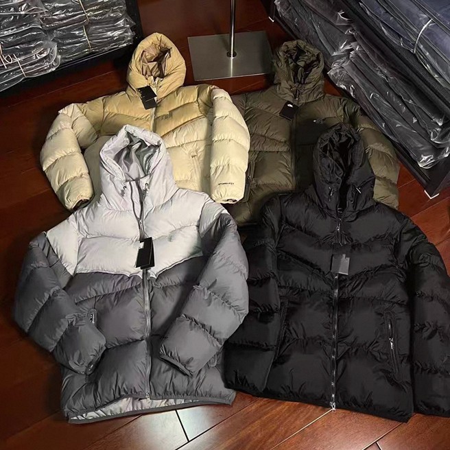 Winter Outdoor Thickened Cotton-Padded Jacket Men Windproof Windproof Warm Coat Hooded Jacket Loose Fashion Bread Coat Men